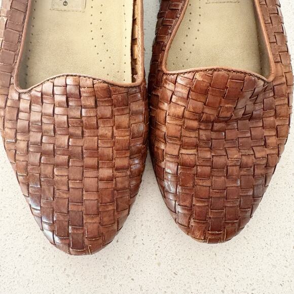 Trotters Liz Woven Leather Flats Shoes Womens Size 7 W Lightly Used - Picture 2 of 5